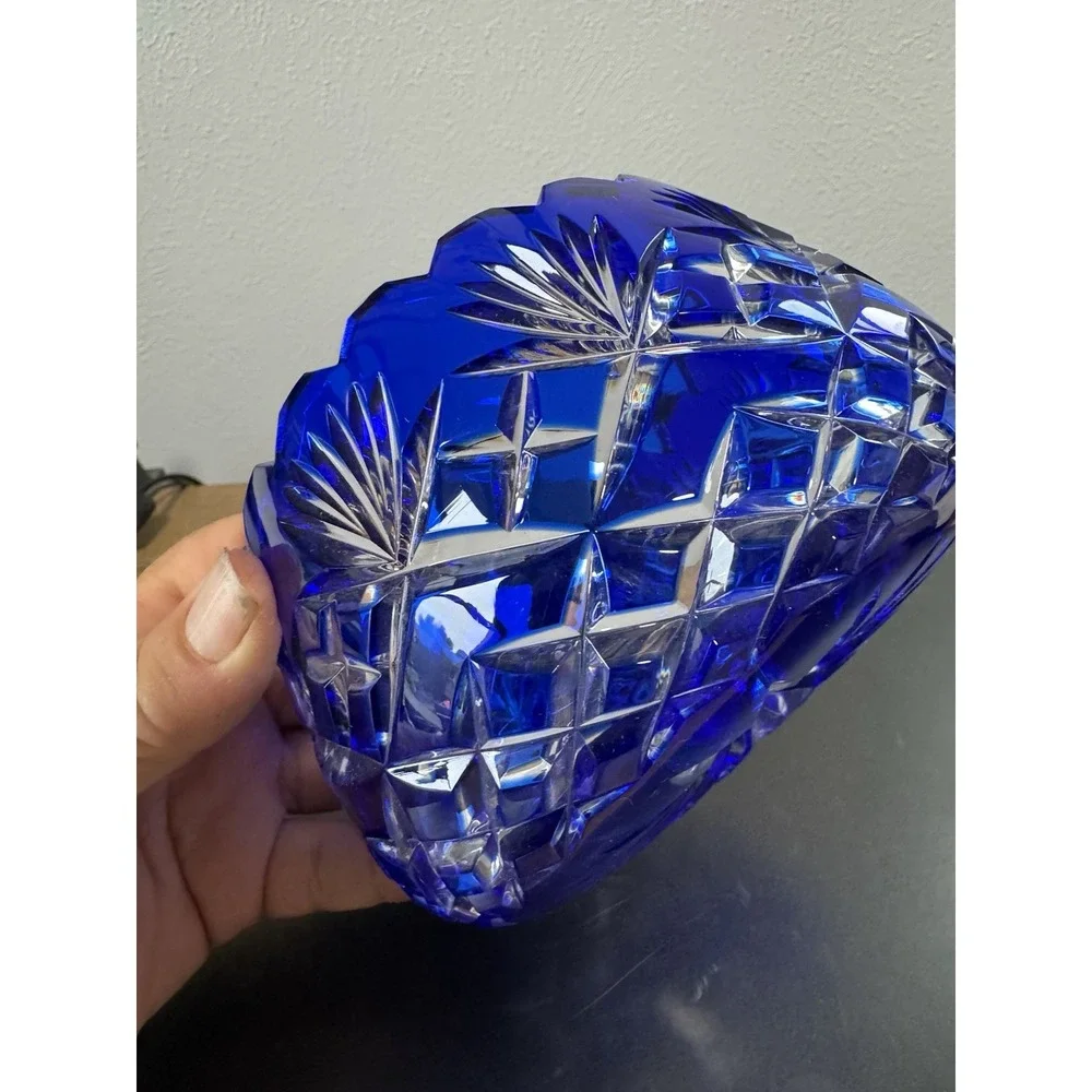 Cobalt Blue Crystal Bowl 5